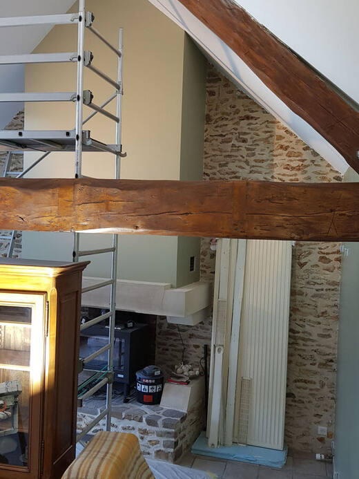 Chantier de charpente