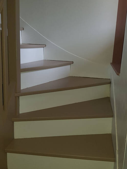 Escalier peint