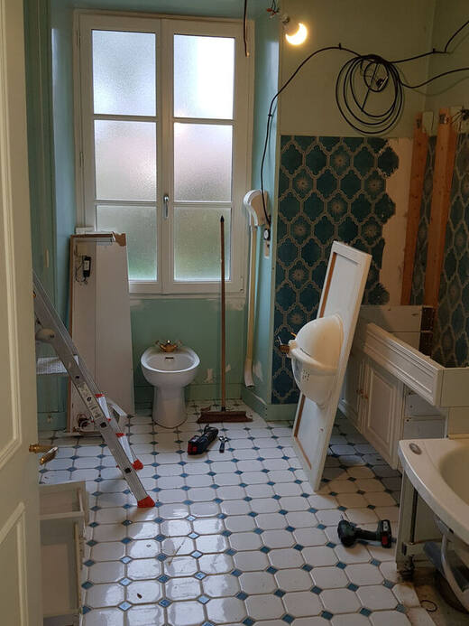 Salle de bains avant travaux